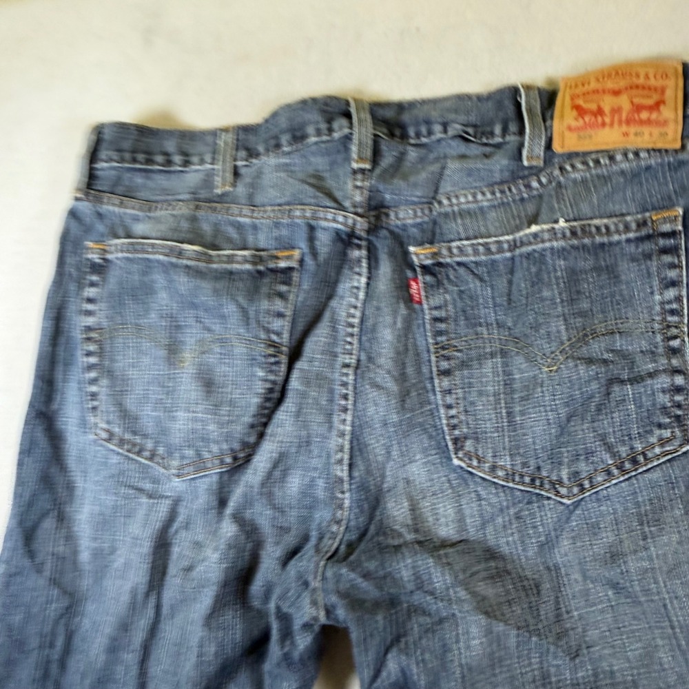 Levis 559 Relaxed Straight Jeans Mens 40x30 Medium Wash Blue Denim‎ 7954